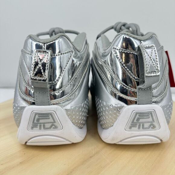 Fila Mens Grant Hill 3 Metallic Silver Sneakers Size 7 NEW Athletic Workout - Picture 5 of 9